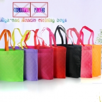 5 pcs Plaid Eco friendly Non Woven Bags for Cloth with Handle Non-woven Bag Manufacturer